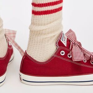 Converse Red and White Sneakers